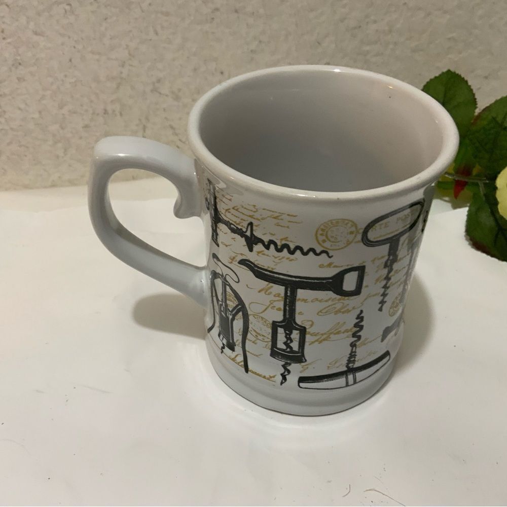 Signature Housewares Room Creative Corks screws Coffee Mug 2014 Stoneware